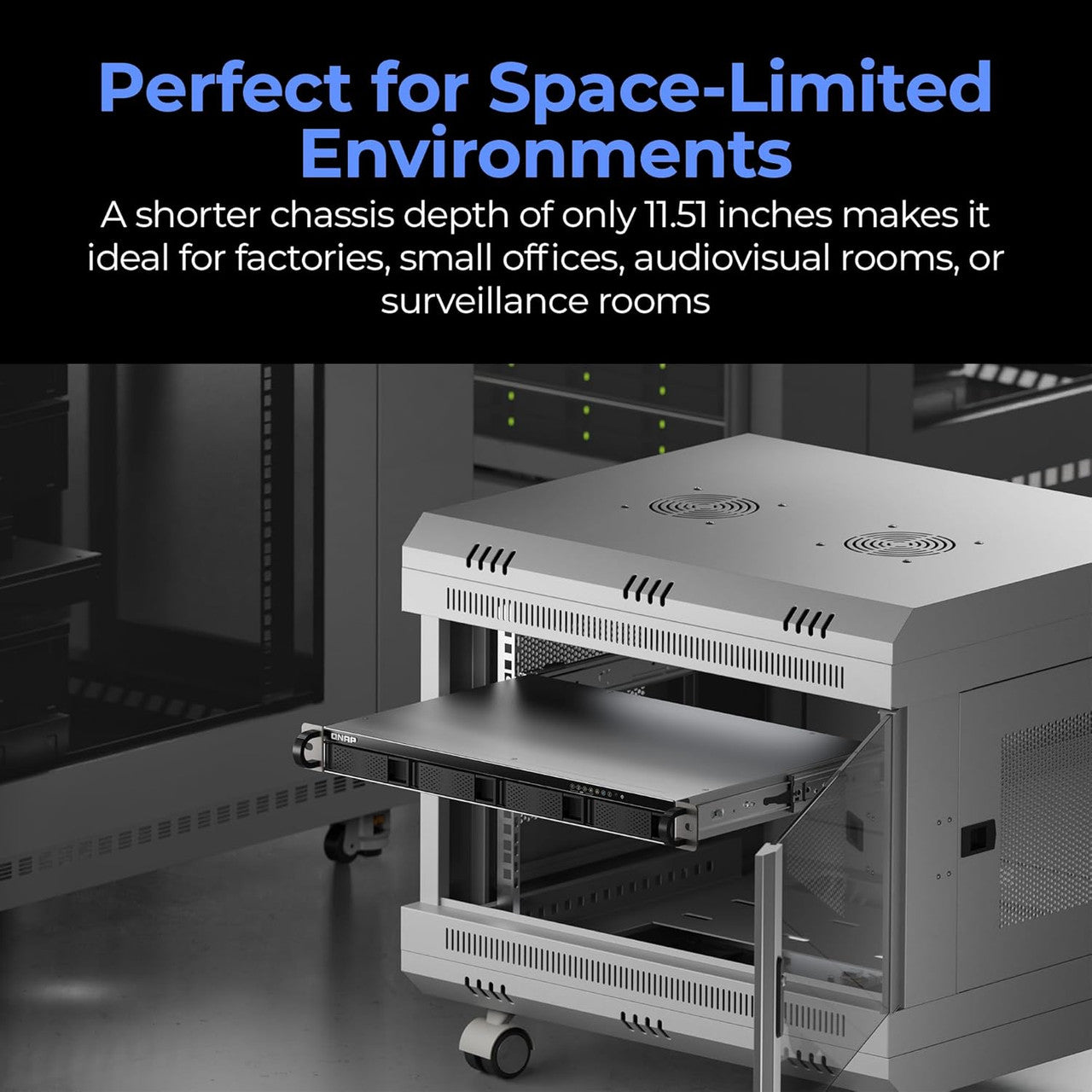 Features dual 2.5GbE ports for high-speed network connectivity and smoother data transfers.