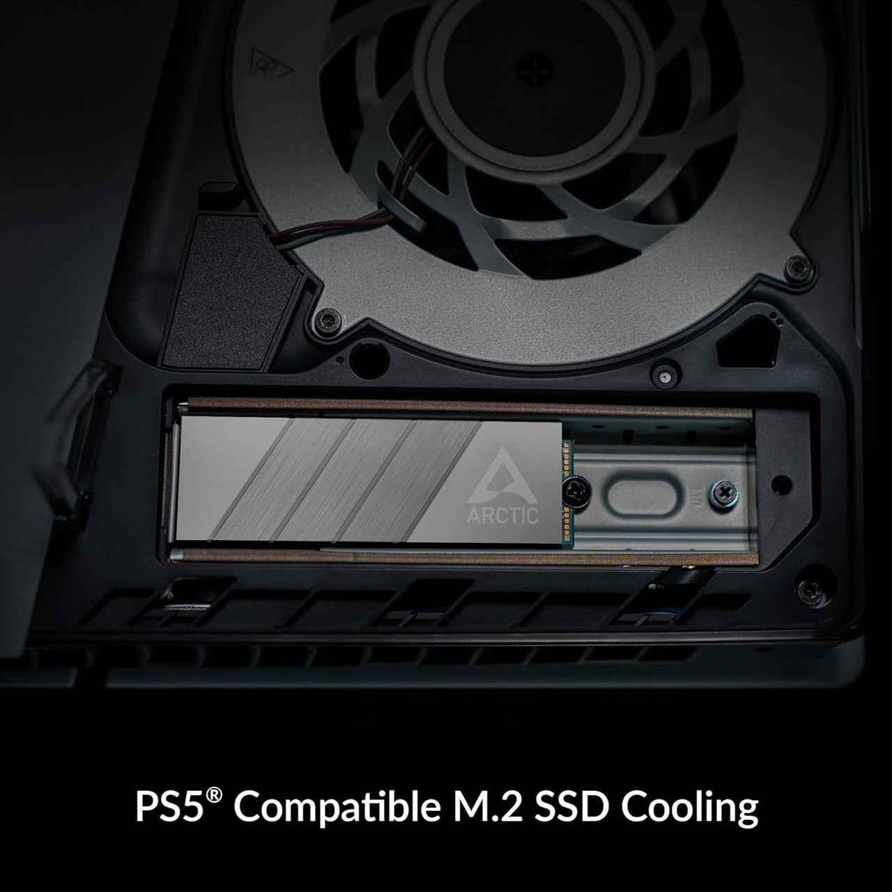 Arctic M2 Pro Heatsink Cooler for M.2 2280 SSD, Compatible w/ PC & Gaming Consoles, for Dual, Single (Silver) ACOTH00002A