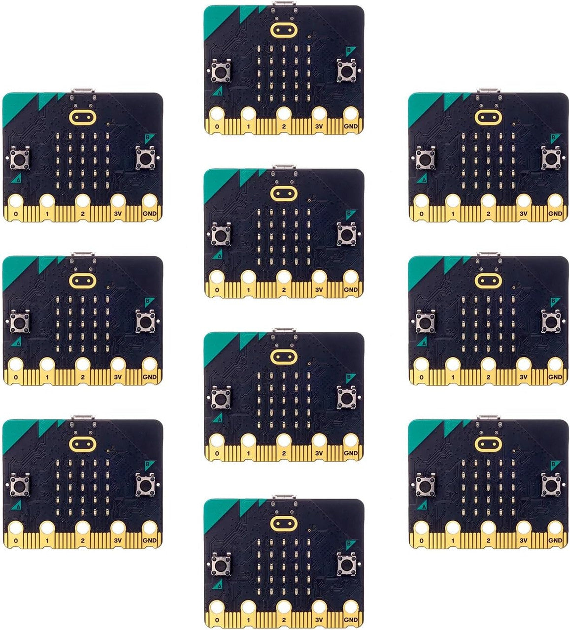 Micro:bit Club BBC micro:bit V2 Club USB cable, Battaery holder x10 kit MEFV22C