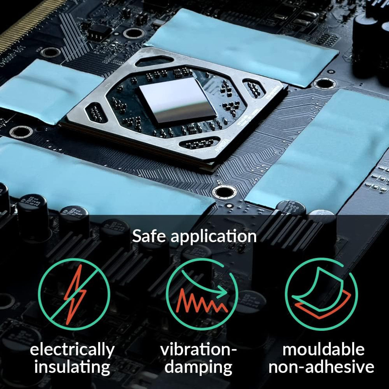 ARCTIC TP-3: Premium Performance Thermal Pad, 120 x 20 x 1.5 mm - 4 Pieces (ACTPD00057A)