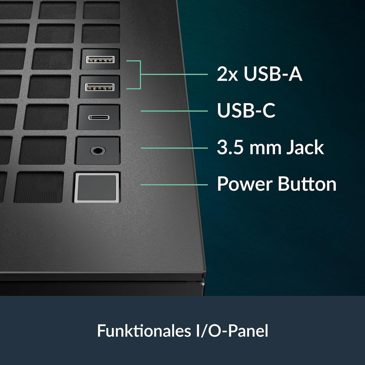 Arctic Xtender PC Case-Mid Tower-Tempered Glass Panel-Included A-RGB Fans (Black) ACPCC00015A