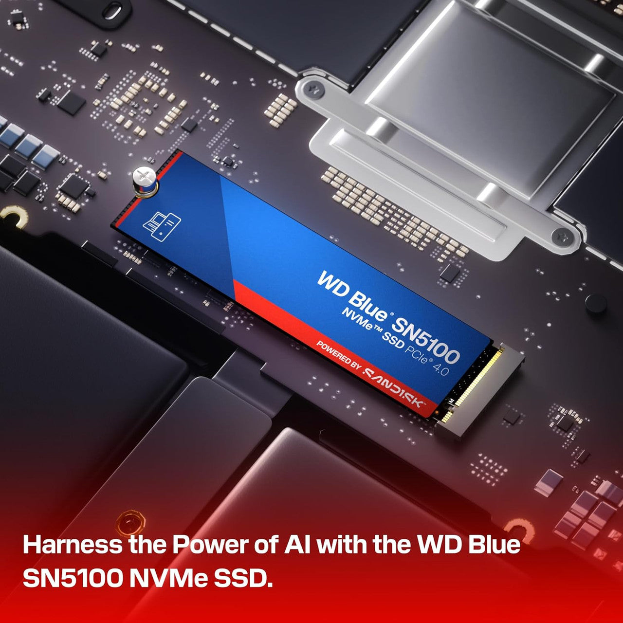 WD Blue SN5100 2TB NVMe SSD-M.2 2280, PCIe Gen 4.0, Internal Solid
