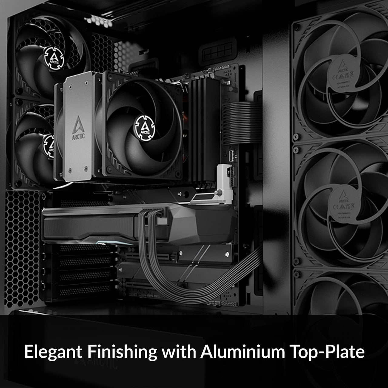 Arctic Freezer 36 All Black CPU Fan Cooler Intel Socket LGA1700,AMD Socket AM4-5 Pressure Optimized Fan ACFRE00123A