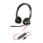 Poly Blackwire 3320 Wired Headset Hi-fi Stereo - Connect to PC/Mac via USB-C or USB-A -Teams Certified Zoom 8X220AA