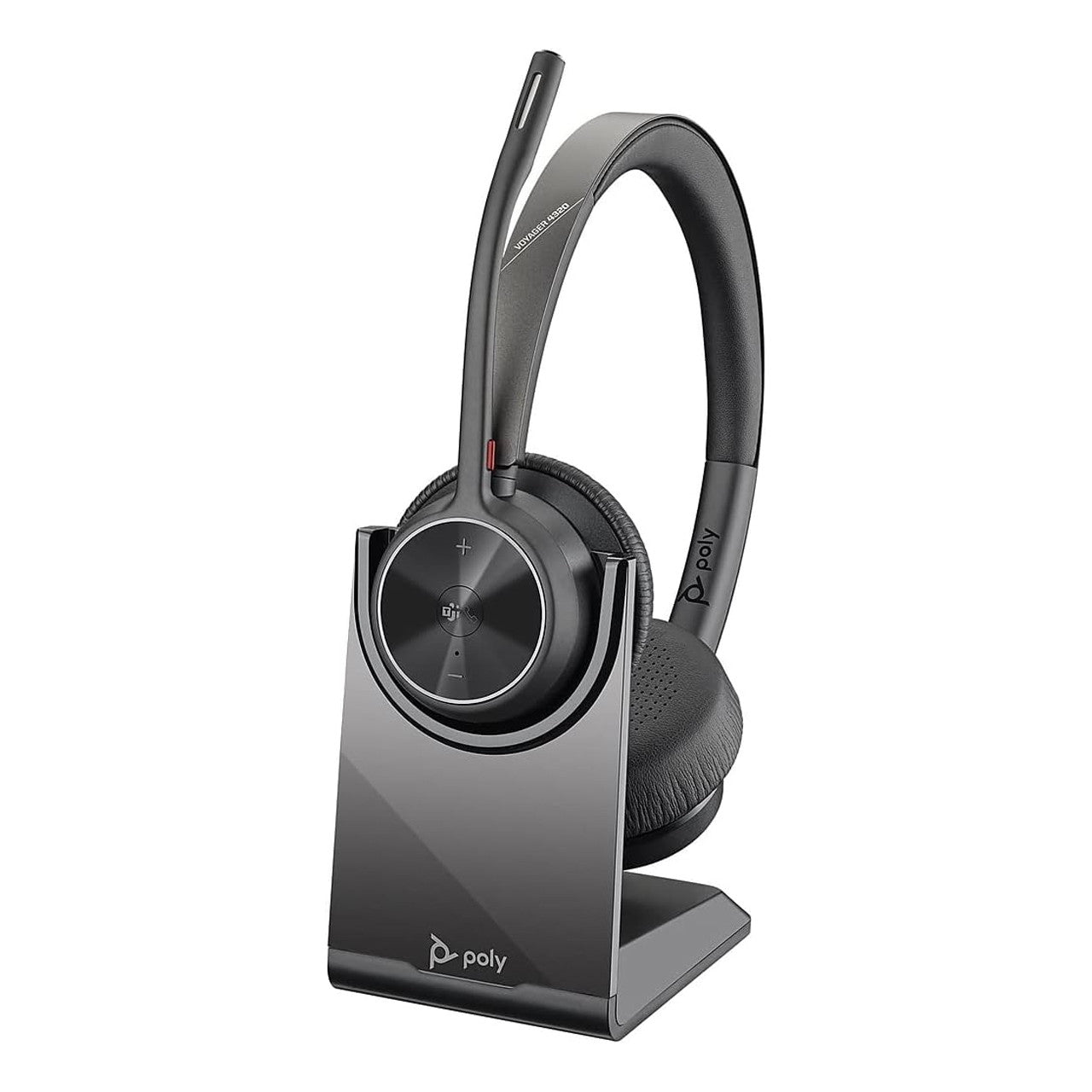 Poly Voyager 4320 Microsoft Teams Certified Headset + BT700 Dongle + Charging Stand + Noise Canceling USB-A 77Z00AA