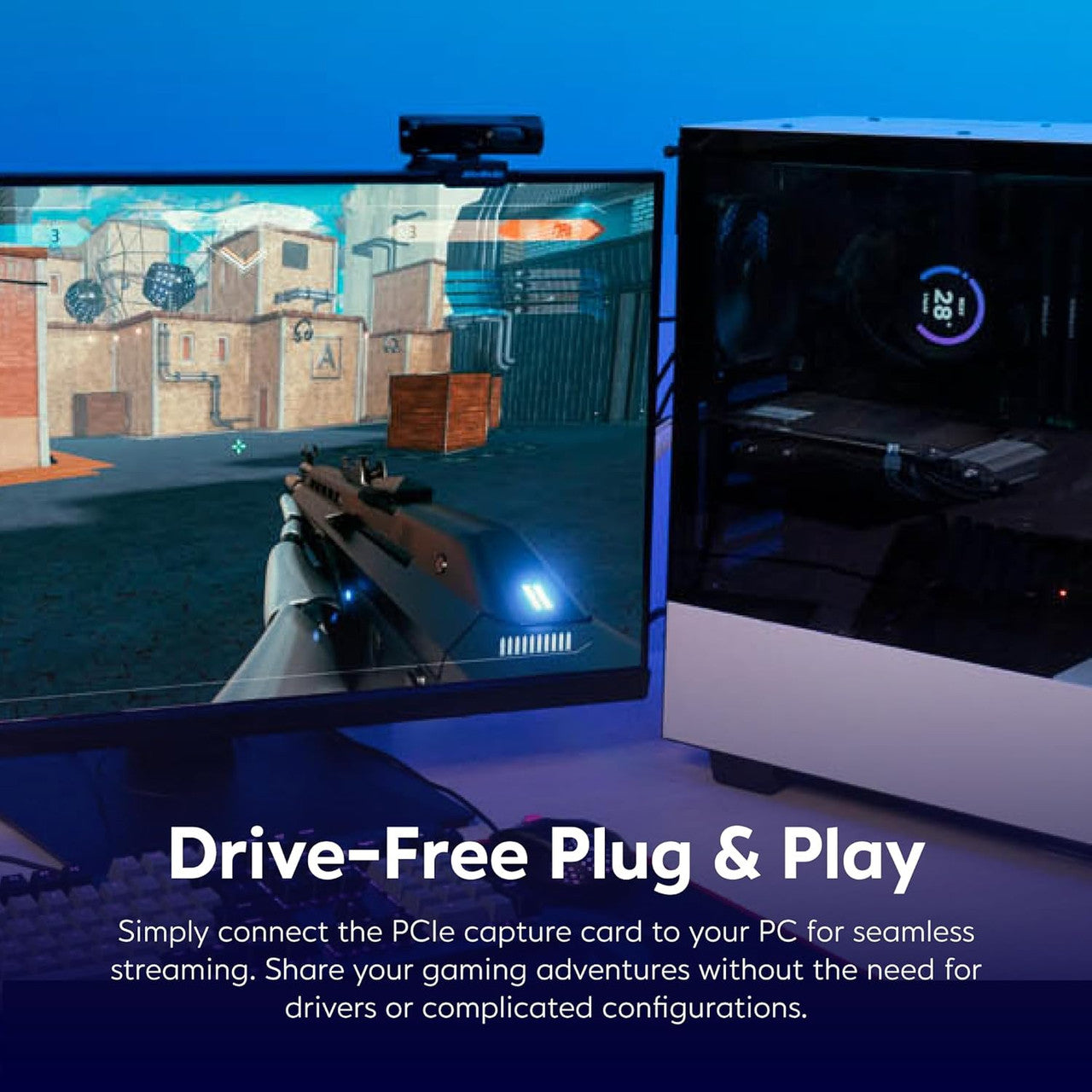 AVerMedia HDMI Capture Card, Live Streamer Ultra HD 4K60 Pass-Through on PS5, PS4 Pro, Xbox, Switch Games GC571