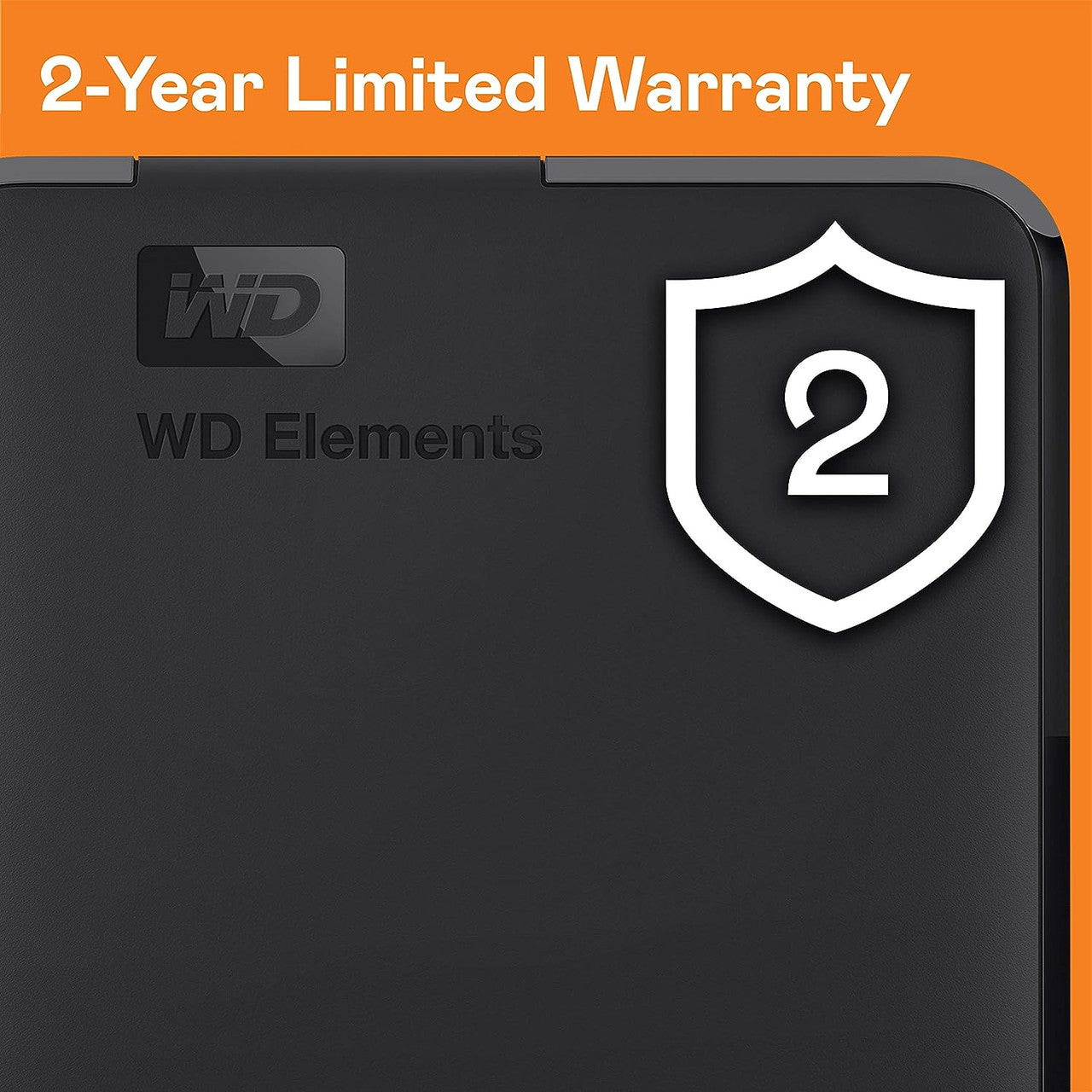 WD 2TB Elements Portable External Hard Drive HDD, USB 3.0, Compatible with PC, Mac, PS4 & Xbox - Black WDBU6Y0020BBK-WESN