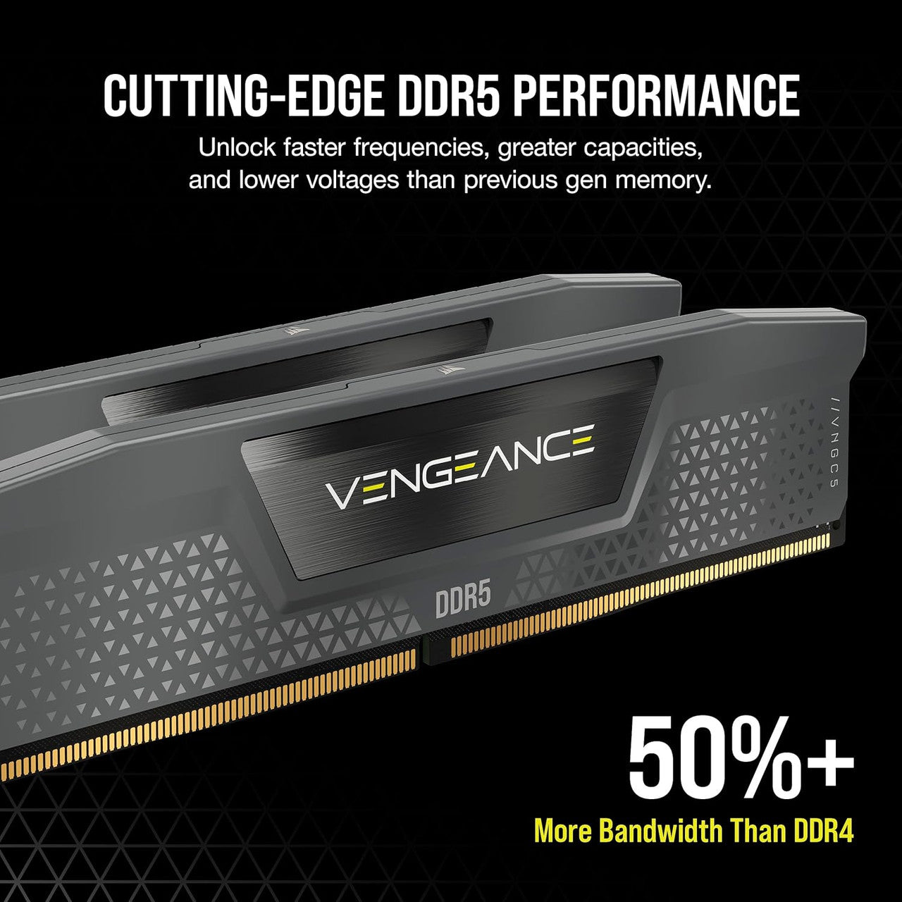 Advanced DDR5 architecture provides higher bandwidth, improved efficiency, and enhanced system responsiveness.