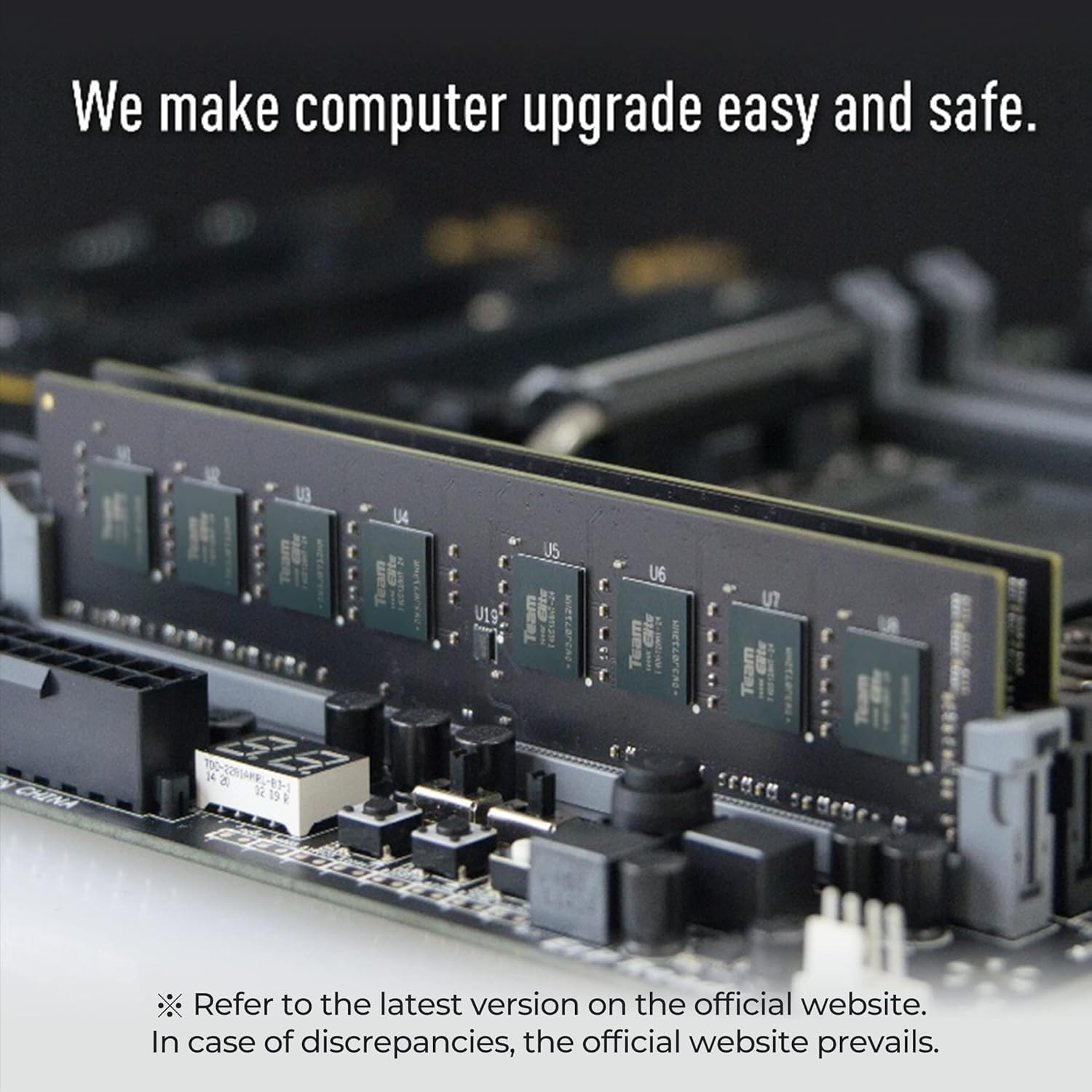 TEAMGROUP Elite DDR4 16GB (1 x 16GB) 3200MHz CL22 Non-ECC 1.2V UDIMM 288 Pin PC Computer Desktop Memory - TED416G3200C2201
