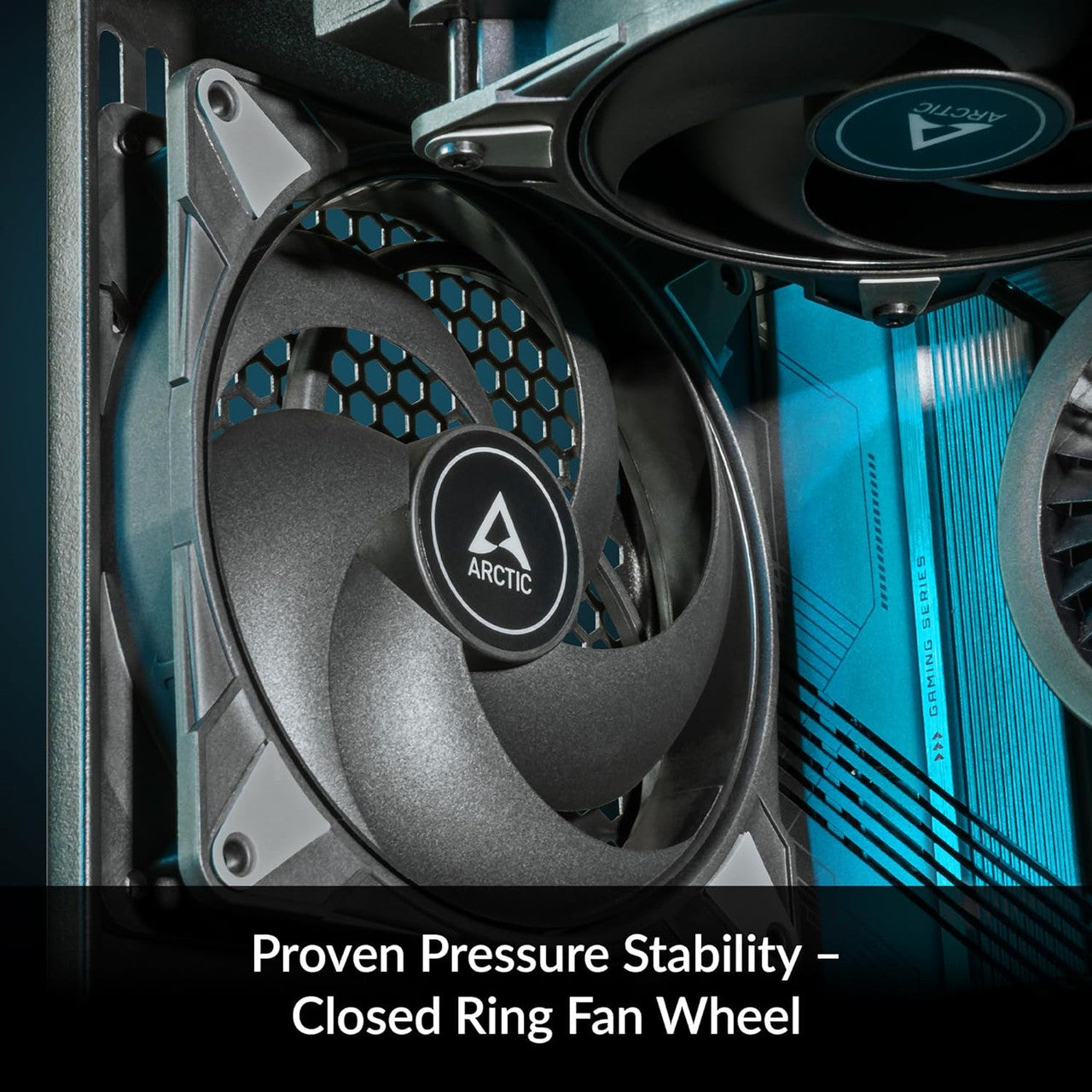 Arctic P14 Max 140mm High-Speed Case Fan PWM 4-Pin 2800RPM Optimised for Static Pressure 0dB Mode (Black) ACFAN00287A