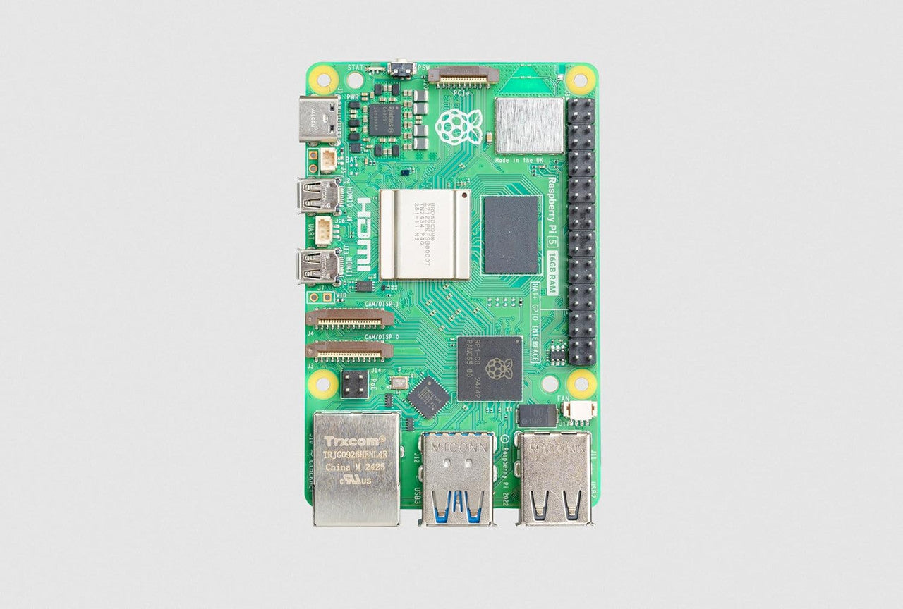 Raspberry Pi 5 16GB Single Board Computer with HDMI Cable