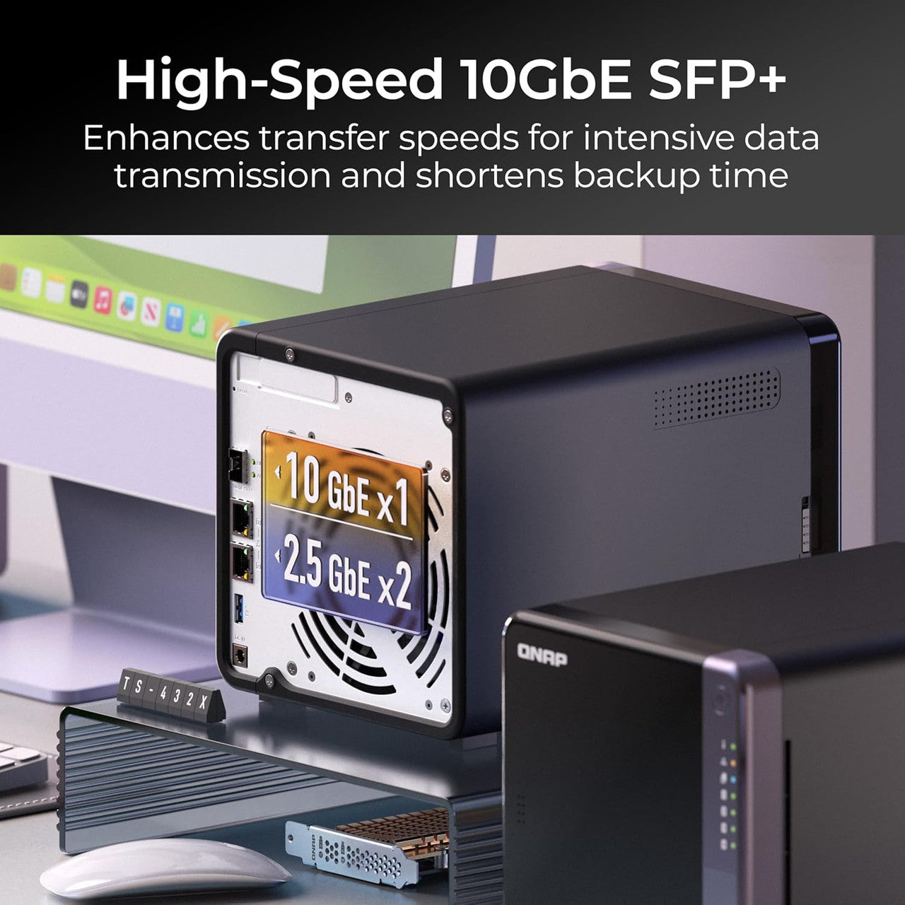 It is powered by a quad-core 2.0GHz processor with 4GB DDR4 RAM, ideal for small businesses and creative teams.