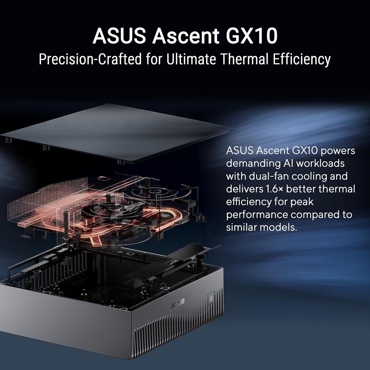 ASUS Ascent GX10 AI Computer | NVIDIA GB10 Blackwell | 128GB | 1TB