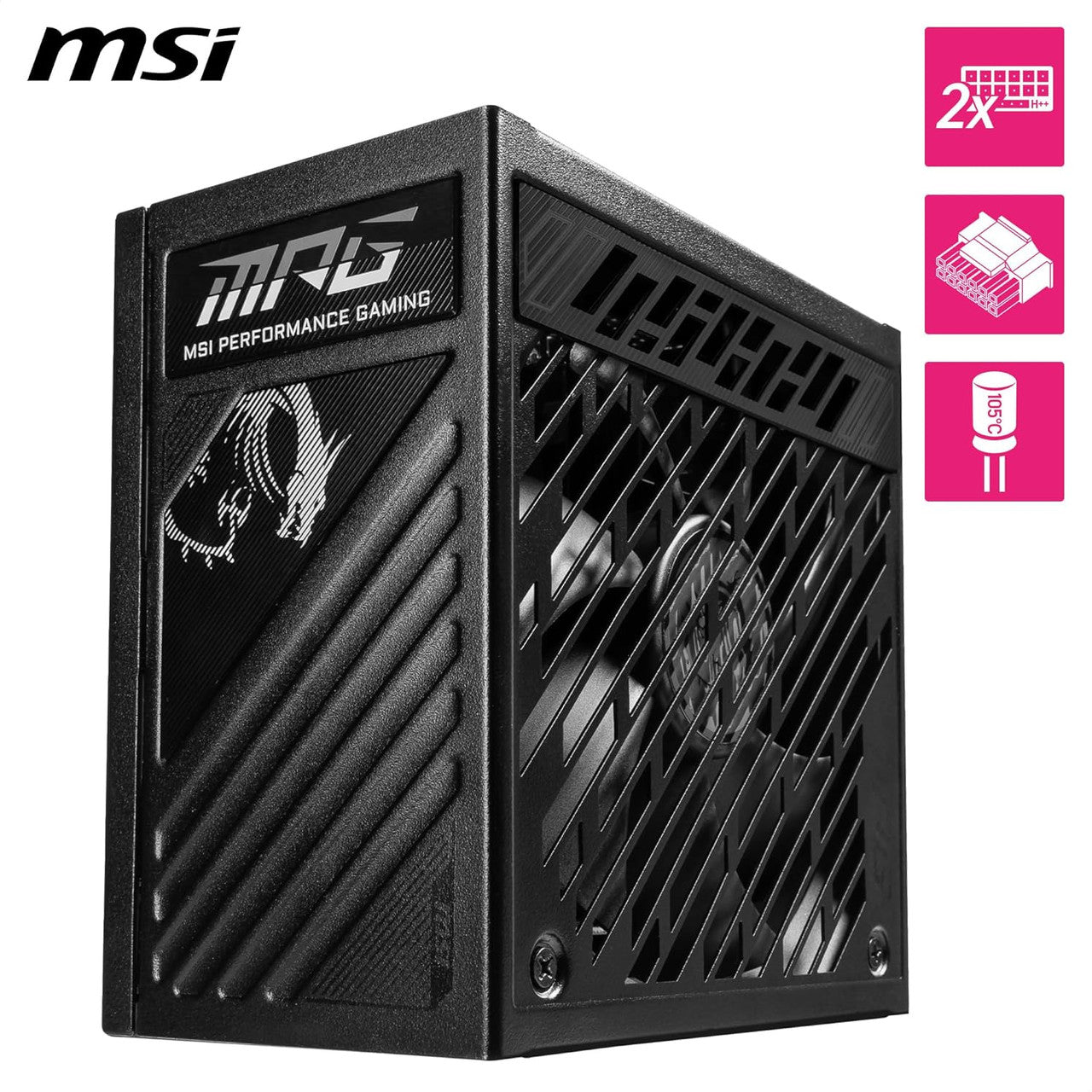 MSI 1000W ATX 3.1 Gaming Power Supply Full Modular 80 Plus Gold Certified ATX PSU MPG A1000GS PCIE5