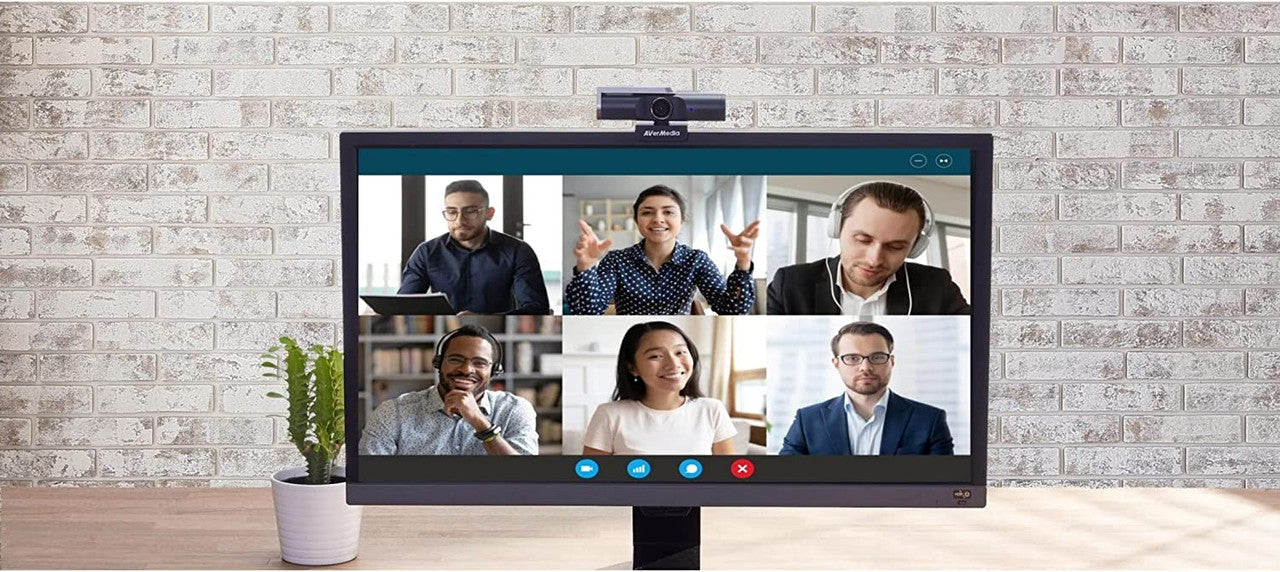 AVerMedia PW515 4K Ultra HD Autofocus Webcam with Microphone, High & Low Light Capabilities, 100 Wide FoV, PC/Mac