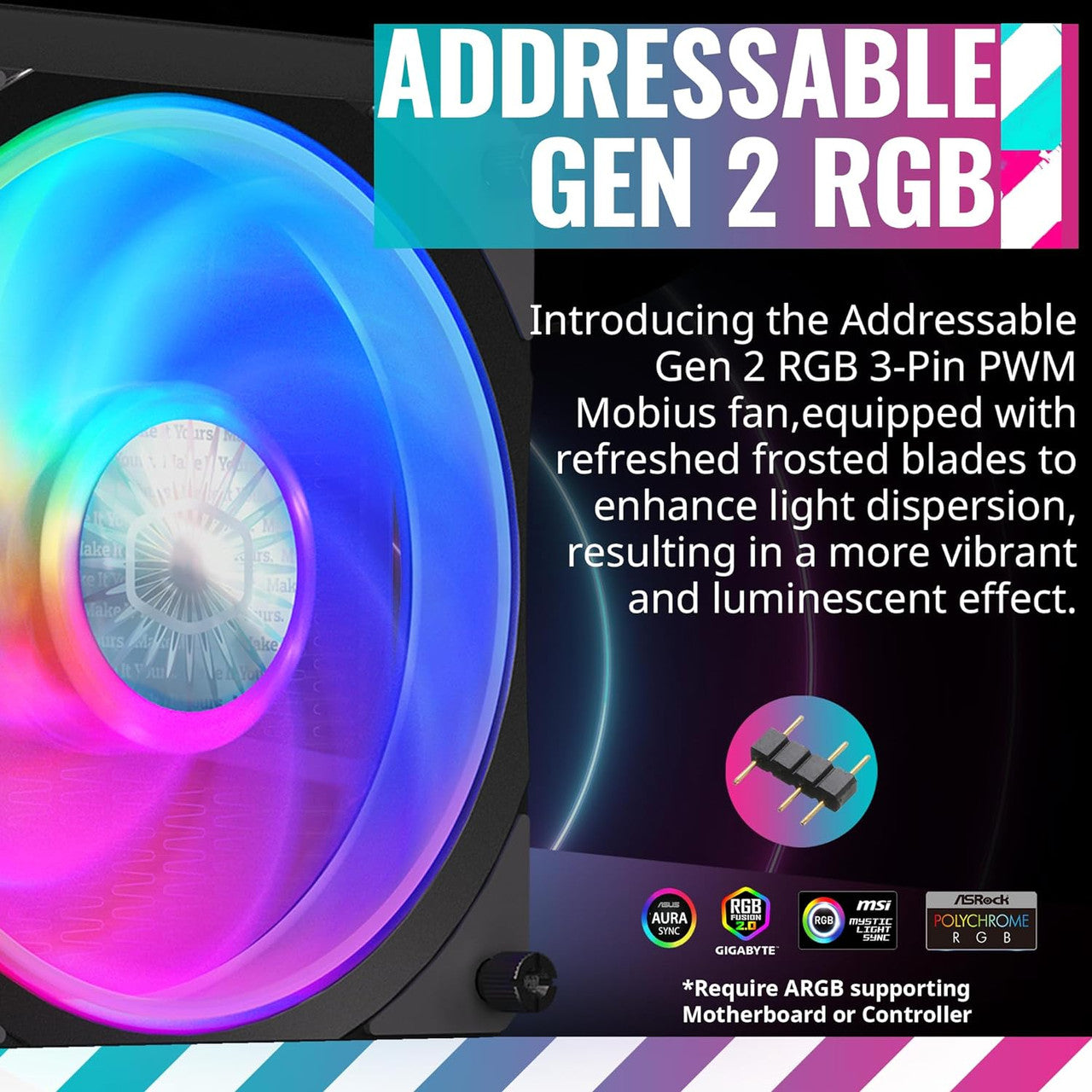 Cooler Master Master Liquid PL240 FLUX AIO CPU Liquid Cooler, Gen2 ARGB 240mm 120 PWM Fans (Black) MLY-D24M-A23PZ-R1