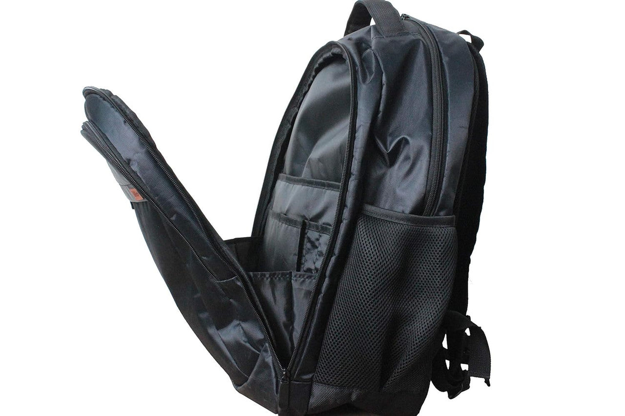 Ergonomic padded shoulder straps and breathable back panel ensure all-day comfort.