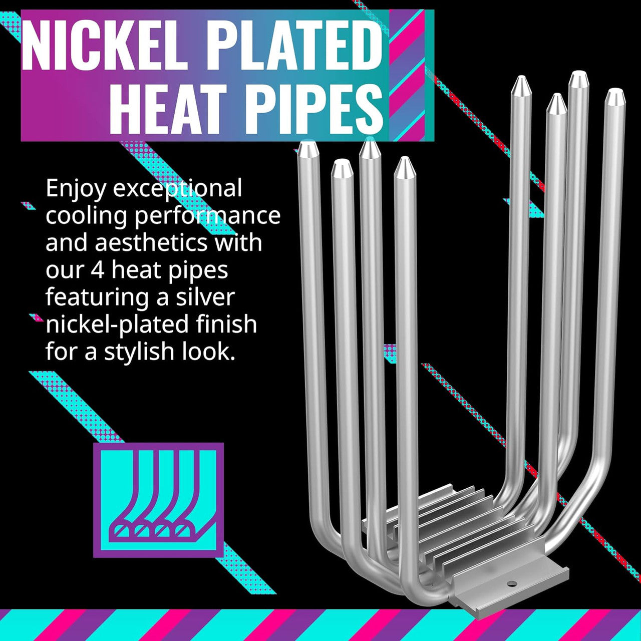 Cooler Master Hyper 212 Spectrum V3 ARGB 120mm 4-Pin PWM 1750RPM Air Cooler - Black (RR-S4NA-17PA-R1)