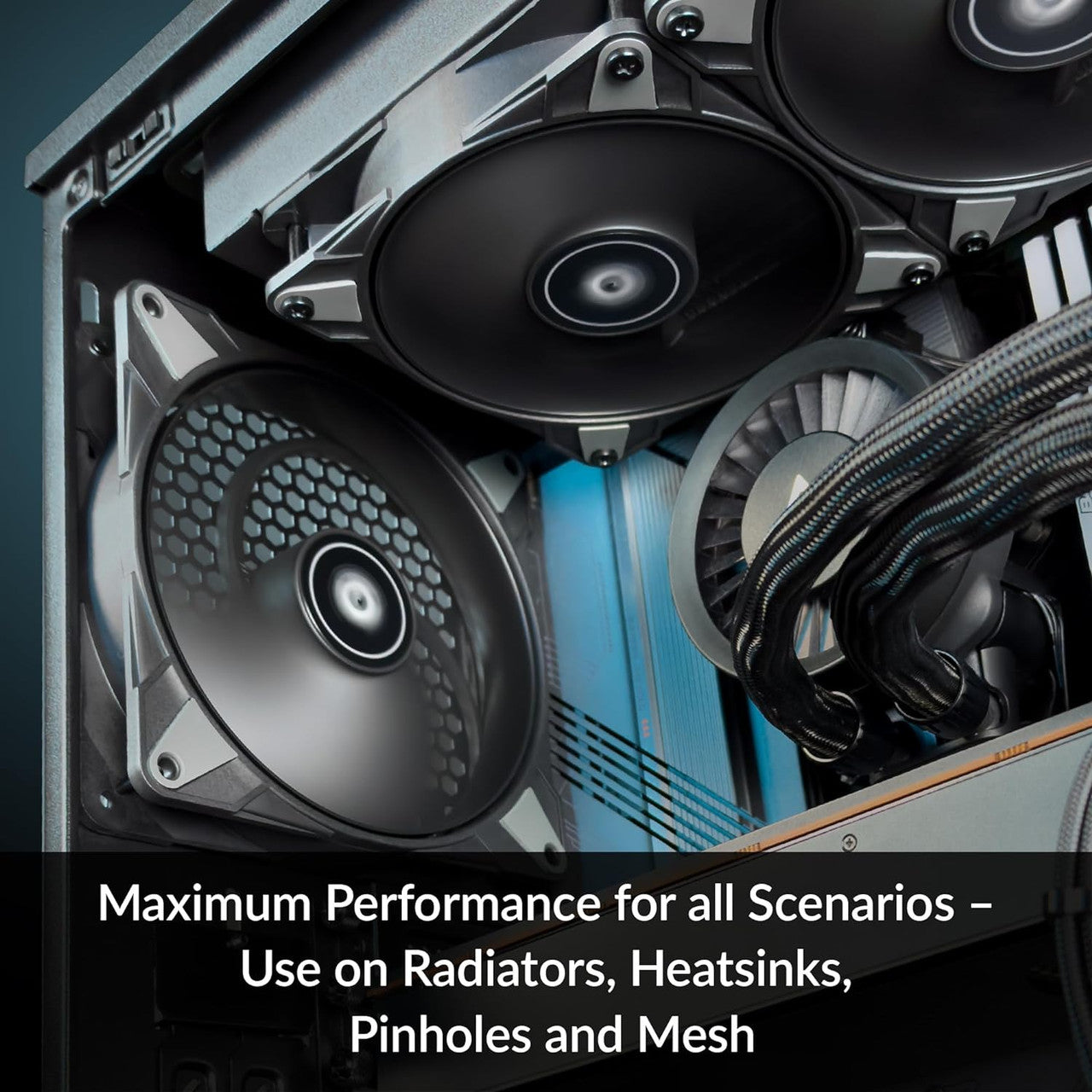 Arctic P14 Max 140mm High-Speed Case Fan PWM 4-Pin 2800RPM Optimised for Static Pressure 0dB Mode (Black) ACFAN00287A