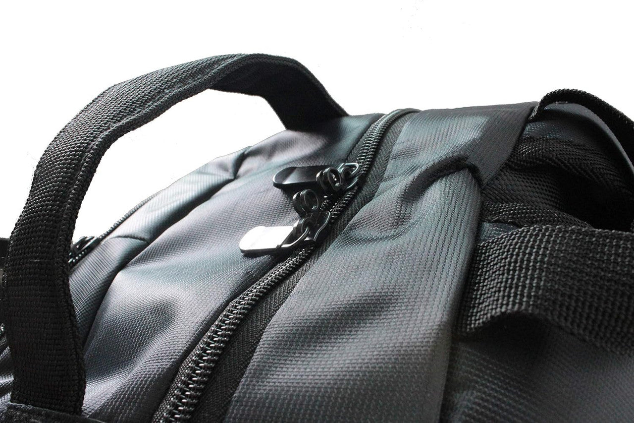 Sleek black design combines style, durability, and practicality for work, school, or travel.