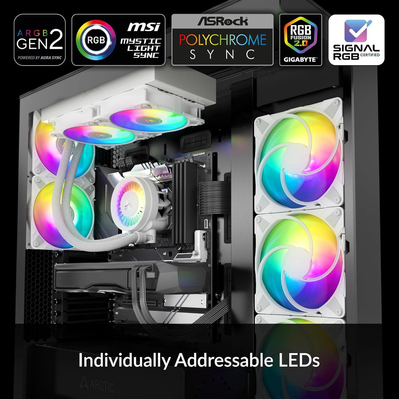 Arctic Liquid Freezer III 280 A-RGB Multi-Compatible All-in-one CPU AIO Water Cooler (White) ACFRE00151A