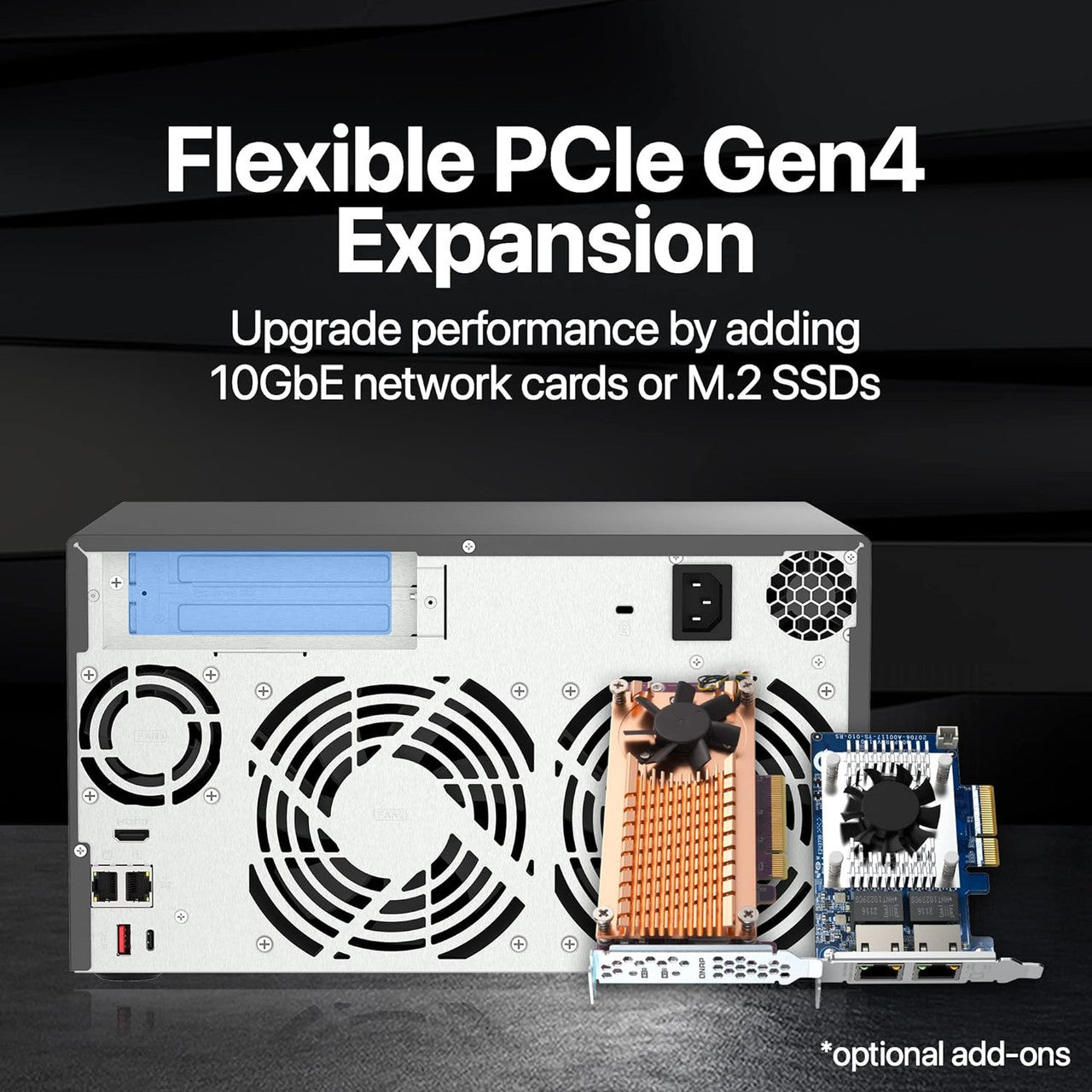 QNAP Ultra-High Speed 8 Bay NAS. Intel Core i5-12400 6C/12T, 32GB DDR4 RAM, HDMI 1.4b, 250W PSU TVS-H874-i5-32G-US