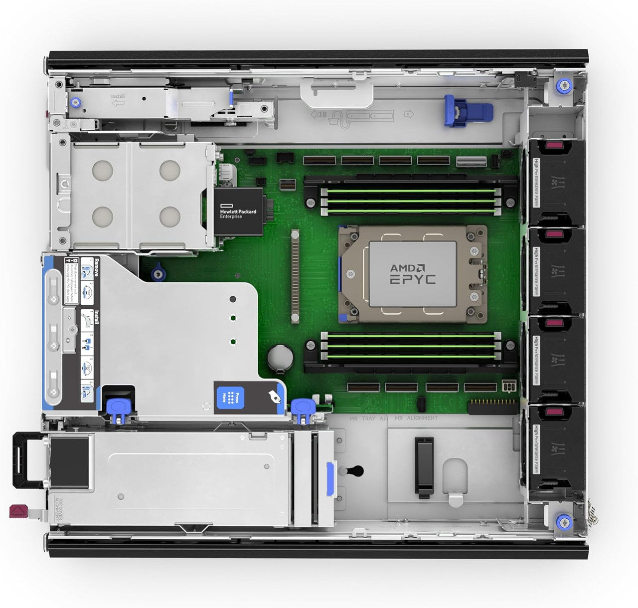 Dual 700W power supplies provide redundancy and reliability, making it ideal for small businesses and remote office deployments.