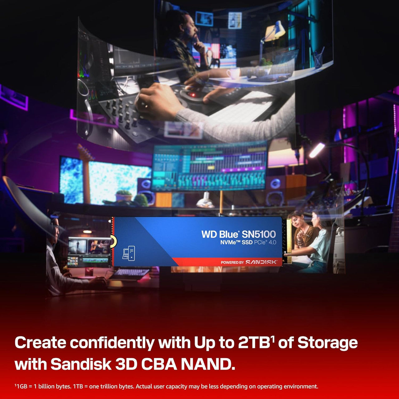 Advanced NAND architecture ensures reliable long-term performance and efficient data handling.