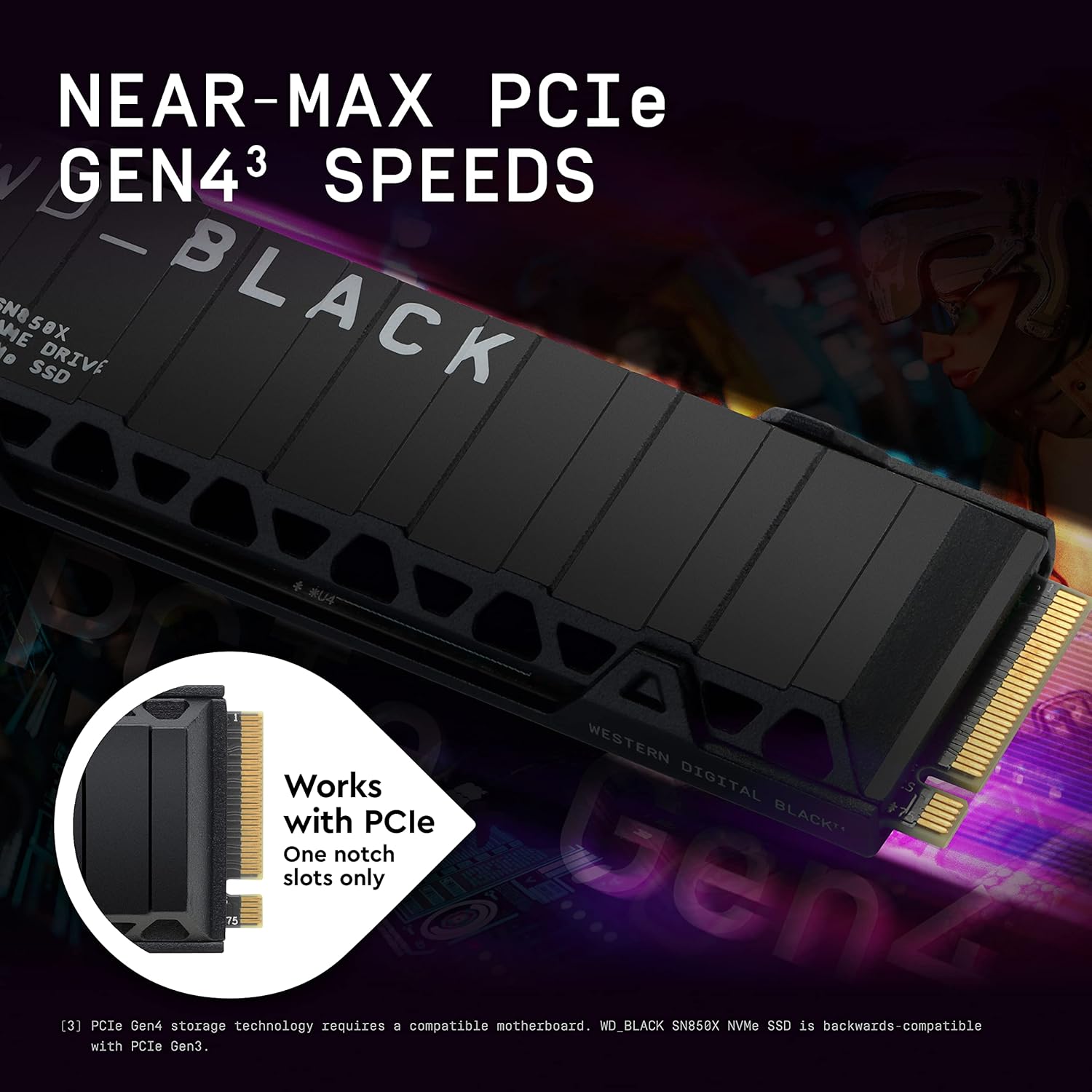 WD BLACK 1TB SN850X Internal Gaming Solid State Drive with Heatsink - WDS100T2XHE