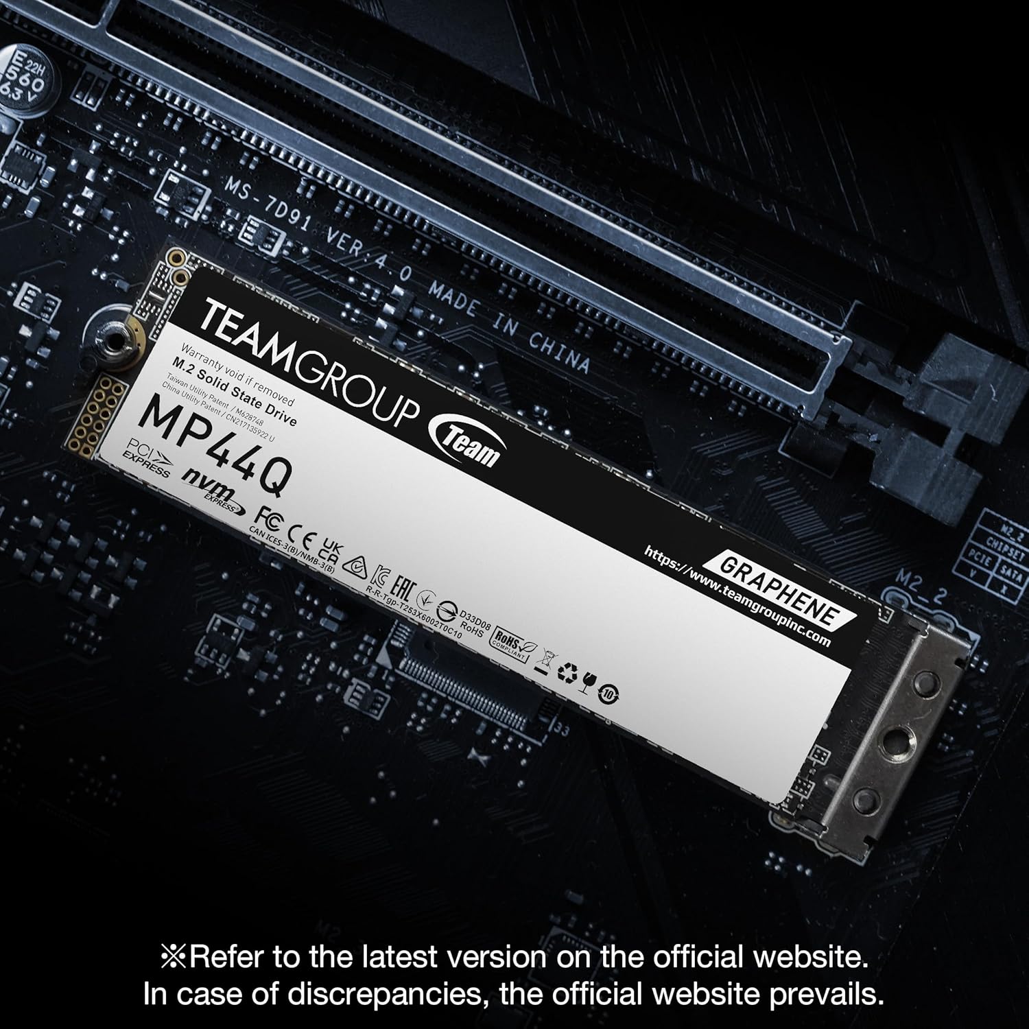TEAMGROUP MP44Q M.2 PCIe 4.0 SSD - 2TB - TM8FFD002T0C101