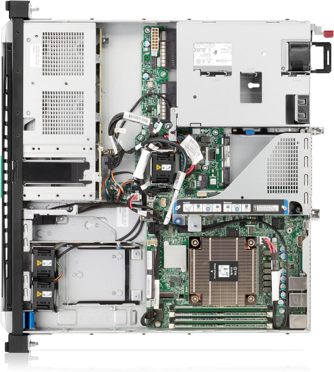 HPE ProLiant DL20 Gen11 6333P 6-Core 1P 1x32GB 4SFF MR408i-o 1GbE 2x960GB SATA SSD 2x500W PS Rack Server P86810-005