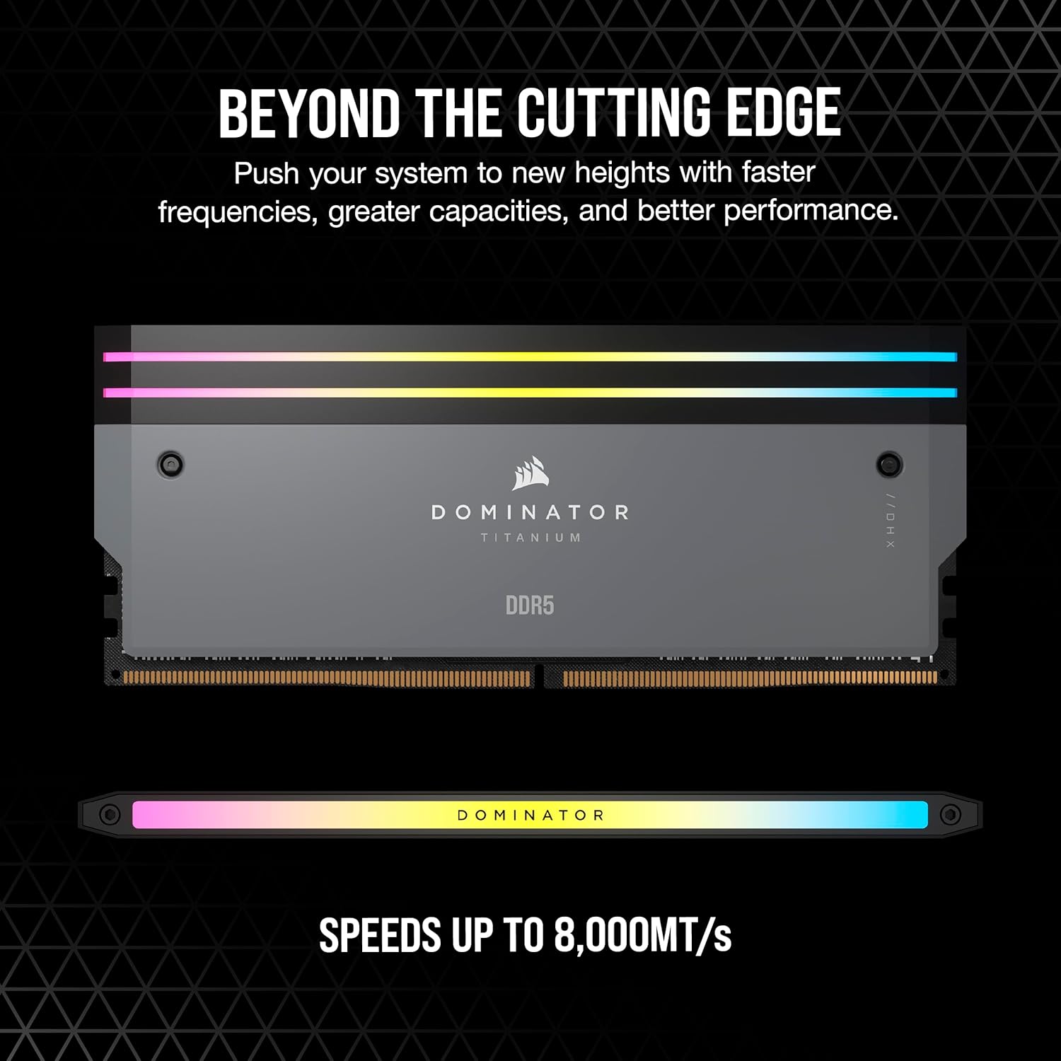 Corsair DOMINATOR TITANIUM RGB DDR5 32GB (2x16GB) 6000MHz CL30 Desktop Memory | AMD EXPO & Intel XMP | iCUE Compatible | Gray | CMP32GX5M2B6000Z30