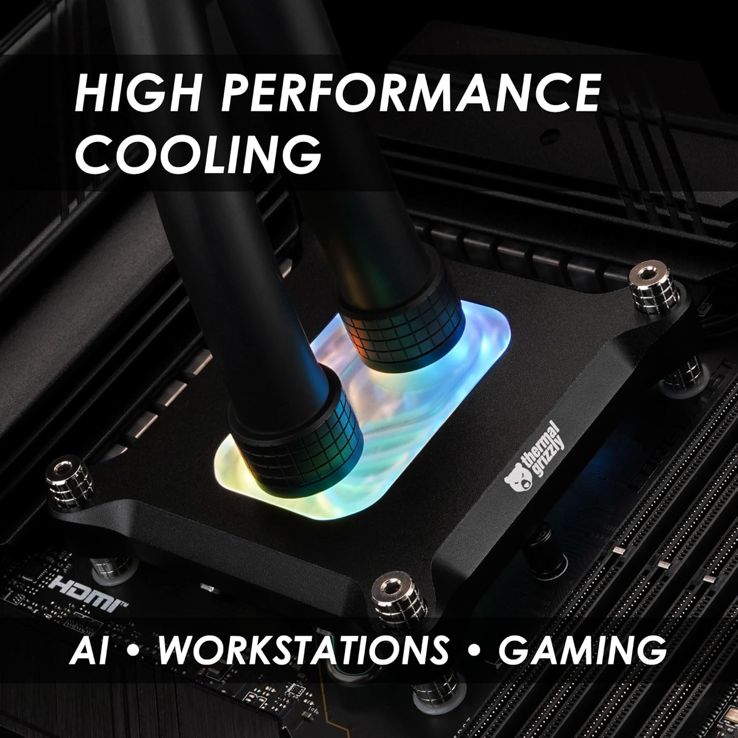 Thermal Grizzly Mycro Pro RGB CPU Waterblock Intel LGA1851/1700 G1/4 Liquid Cooling Block - TG-MY-P-RGB-i1851