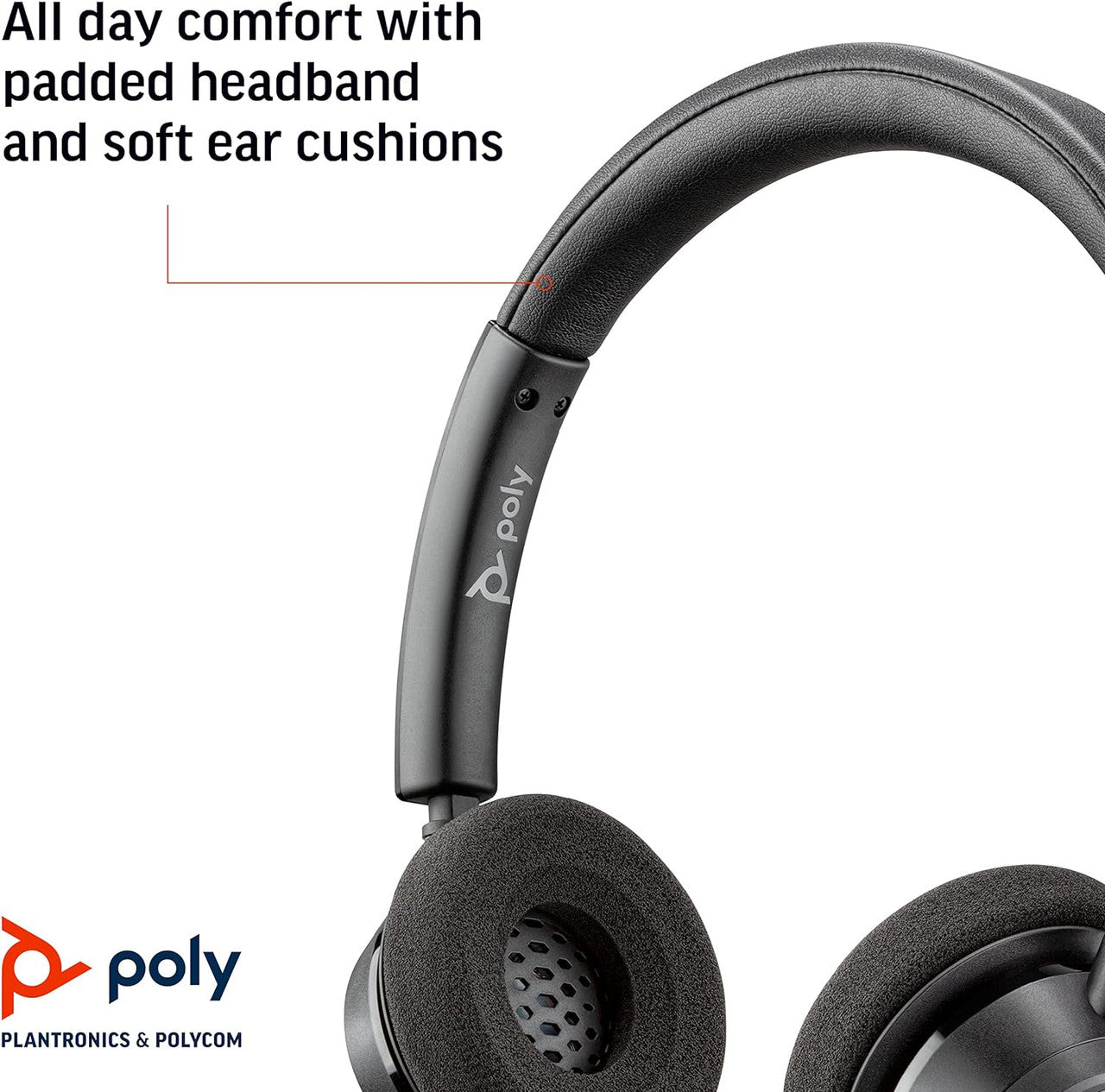 Poly Blackwire 3320 Wired Headset Hi-fi Stereo - Connect to PC/Mac via USB-C or USB-A -Teams Certified Zoom 8X220AA