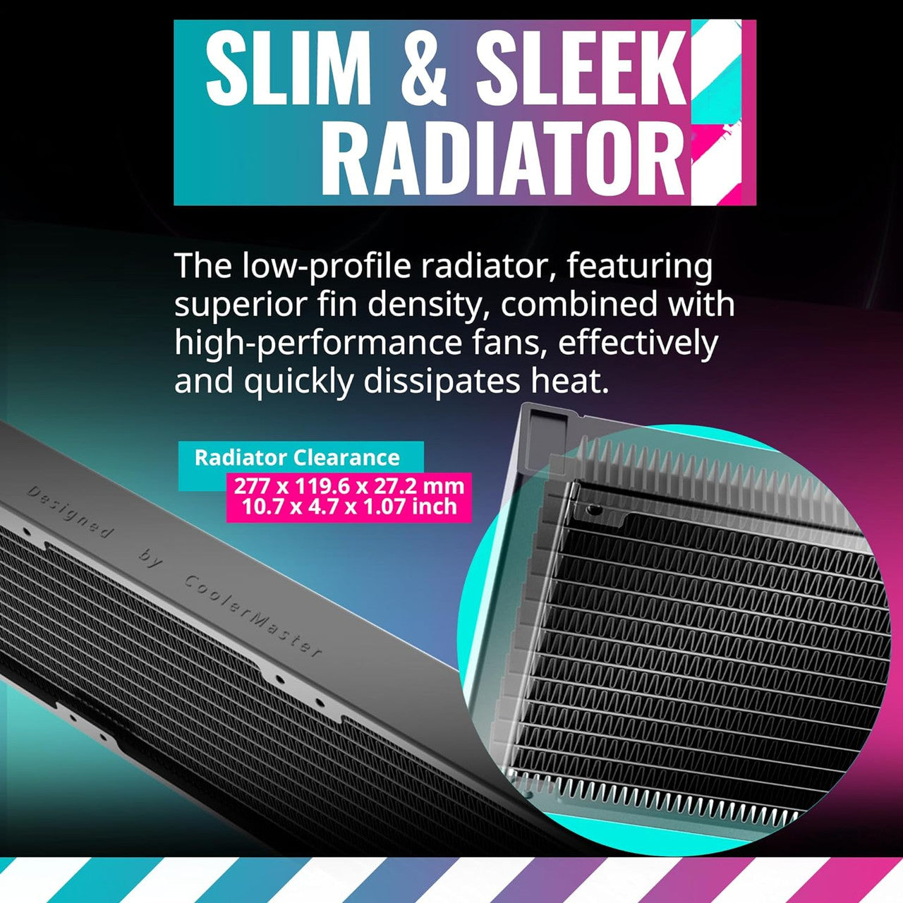 Cooler Master Master Liquid PL240 FLUX AIO CPU Liquid Cooler, Gen2 ARGB 240mm 120 PWM Fans (Black) MLY-D24M-A23PZ-R1