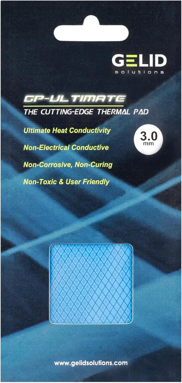 Gelid Solutions GP-Ultimate 90x50, 3mm, Excellent Heat Conduction, Easy Installation-Thermal Pad (1Pcs) TP-GP04-E