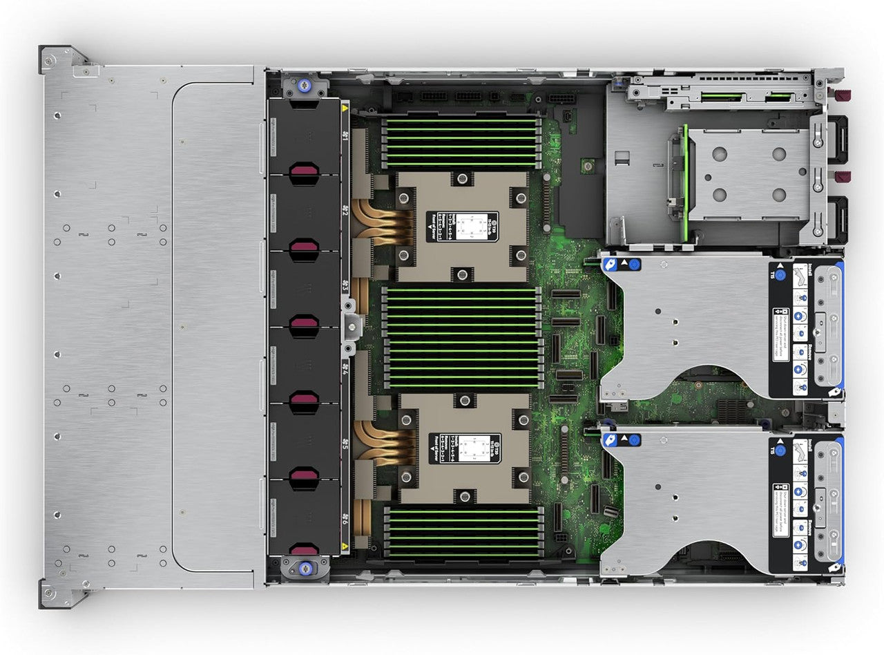 Integrated BCM57416 10GbE networking ensures reliable, high-speed connectivity for enterprise environments.