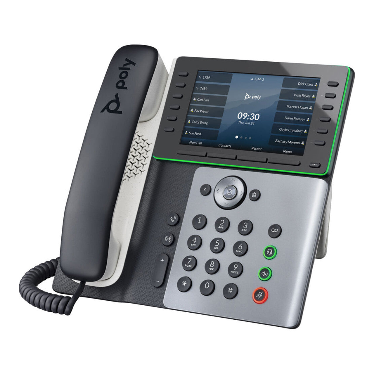 Poly Edge E450 IP DeskPhones WiFi 8-lineKeys Supporting up to 32Lines, Integrated Bluetooth, Mobile Phone&Headset 82M90AA
