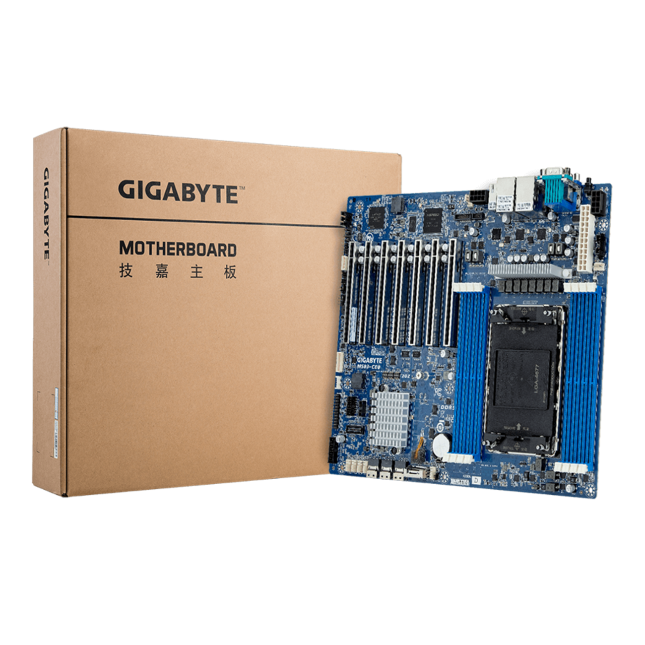 Gigabyte Intel Xeon Scalable 4th/5th Gen, Intel Xeon Max, C741, ATX Server Motherboard - 2x 1Gb/s Intel LAN, 1x Management LAN (MS03-CE0 rev. 1.x/3.x)