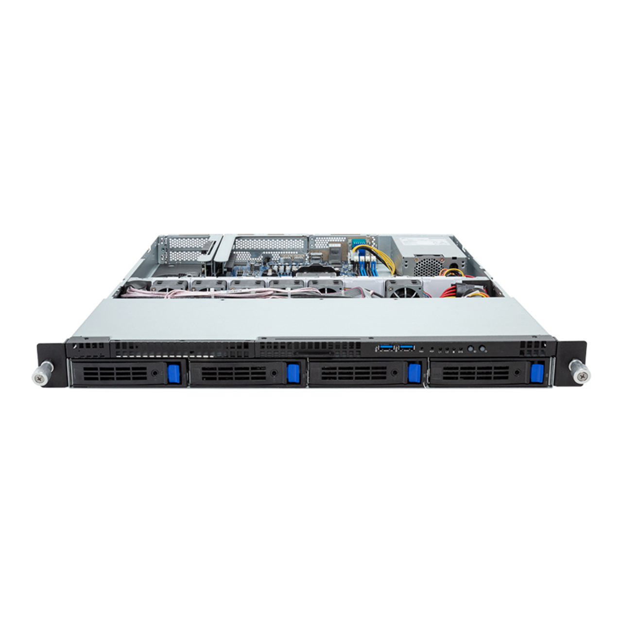 Gigabyte 1U Rack Server - AMD Ryzen 7000, 1x Gen4 M.2, 4x DIMM Slots, 4x 3.5/2.5 SATA Bays R123-C00 rev. AA01