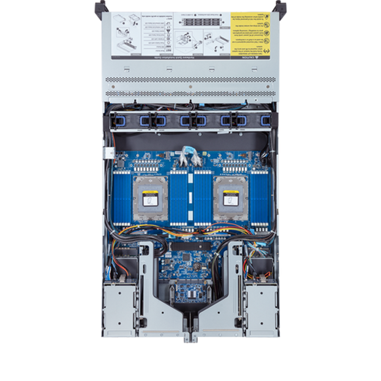 Gigabyte 2U Rack Server Barebone - AMD EPYC 9004, Dual CPU, 3x M.2, 24x DIMM Slots, 12+4 Gen4 NVMe/SATA/SAS Bays R283-Z90-AAD2