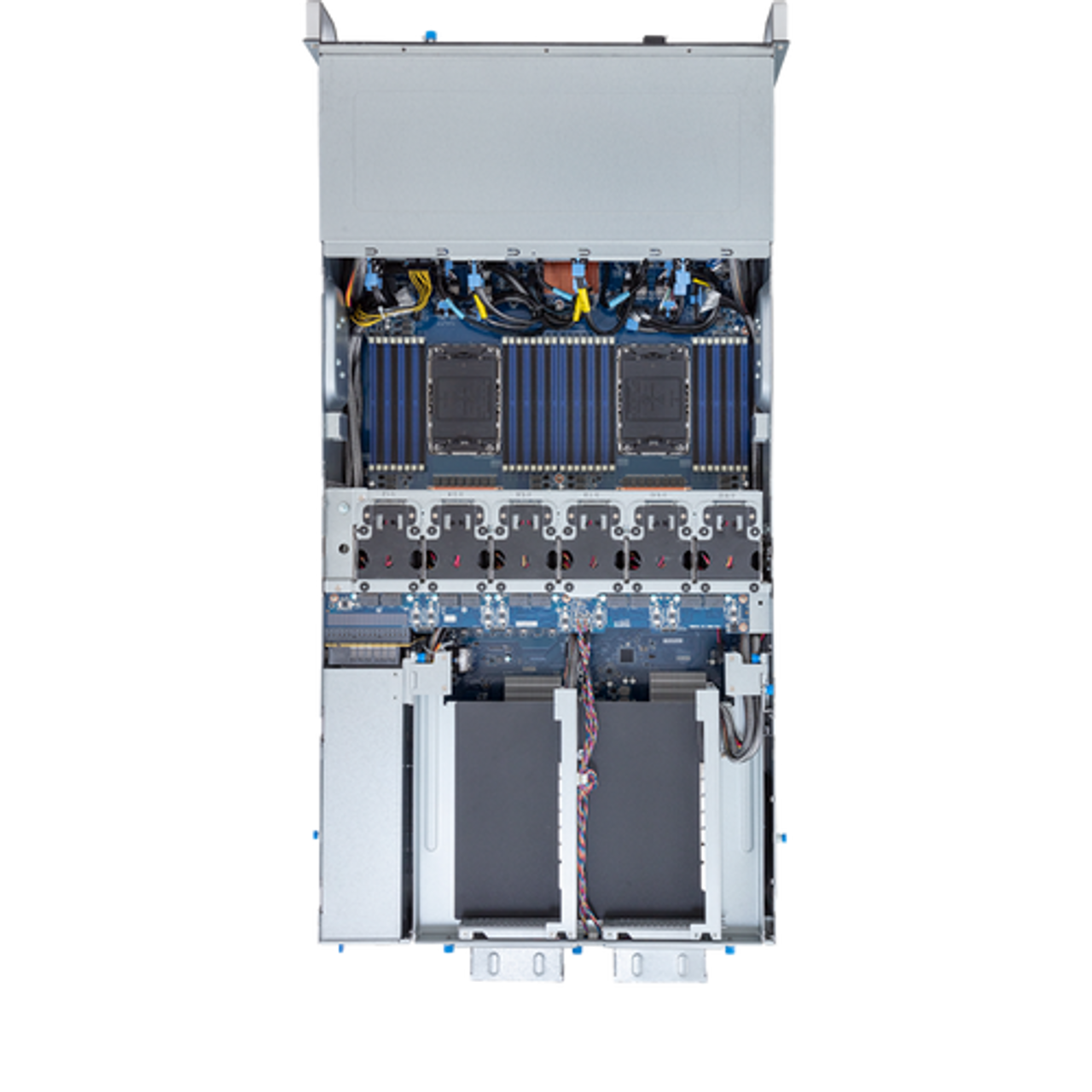 Gigabyte 4U HPC/AI Server Barebone- Intel Gen4/Gen5 Xeon Scalable, Dual CPU, 10x Gen5 GPUs G493-SB1-AAP1