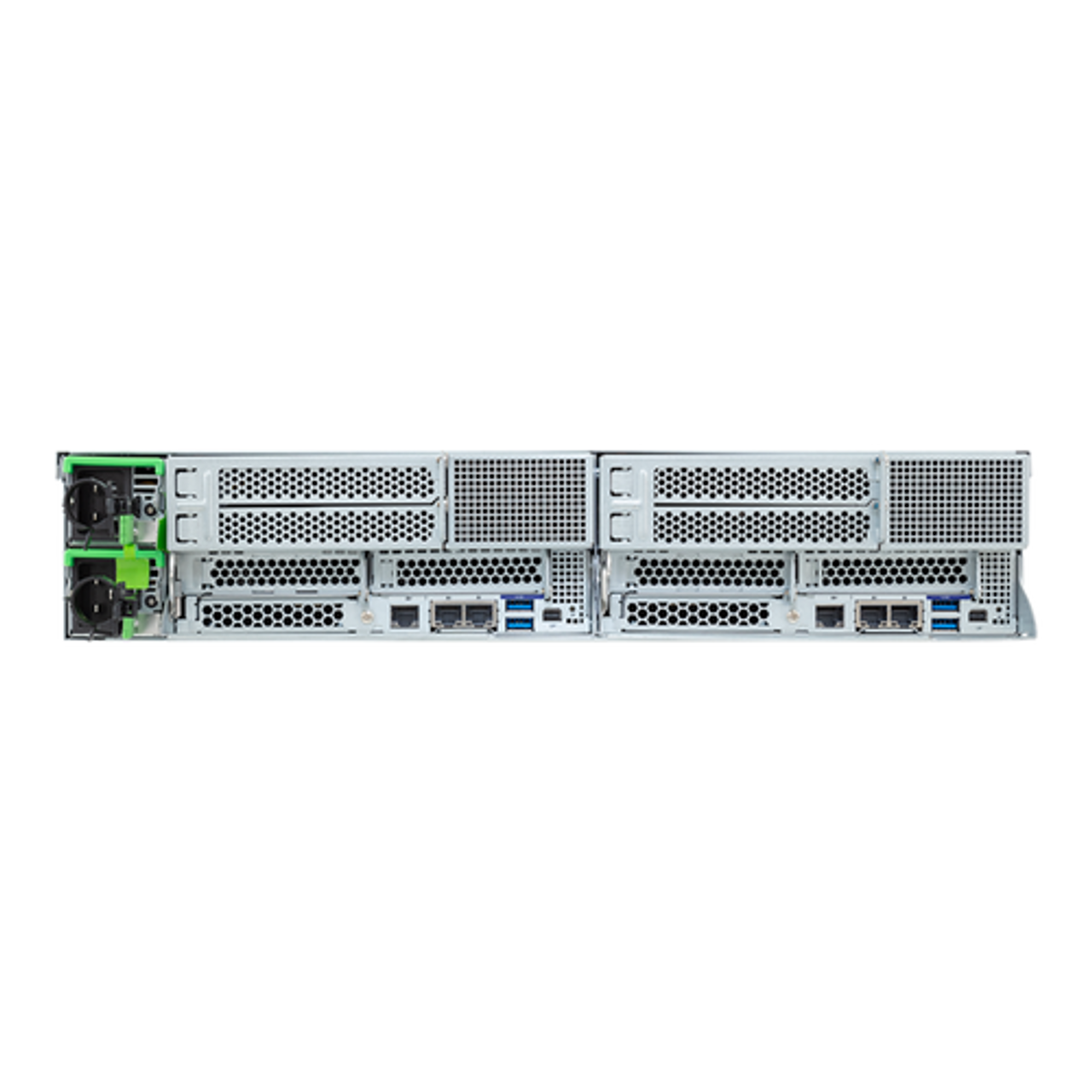 Gigabyte 2U High Density Server Barebone - AMD EPYC 9004, 2-Node Dual CPU, 4x Gen 5 x16 GPU, 4X Gen4 NVMe Bays H233-Z80-AAW1