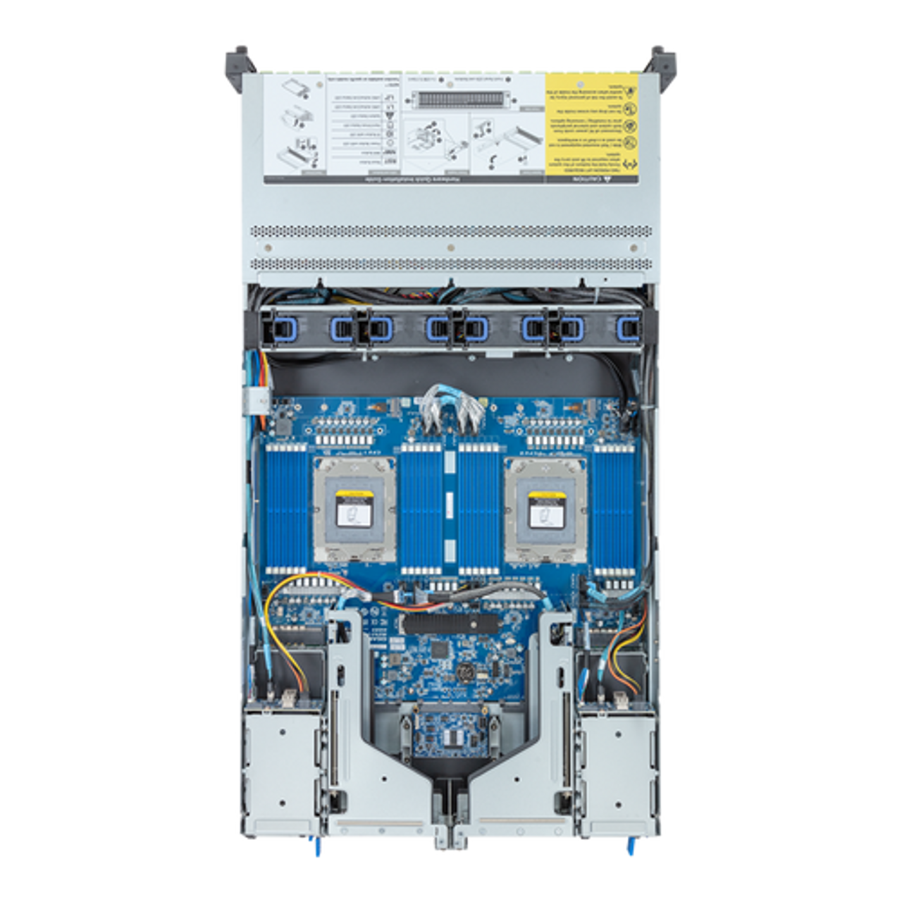 Gigabyte 2U Rack Server Barebone - AMD EPYC 9004, Dual CPU, 3x M.2, 24x DIMM Slots, 24+4x Gen4 NVME/SATA/SAS Bays R283-Z92-AAE3