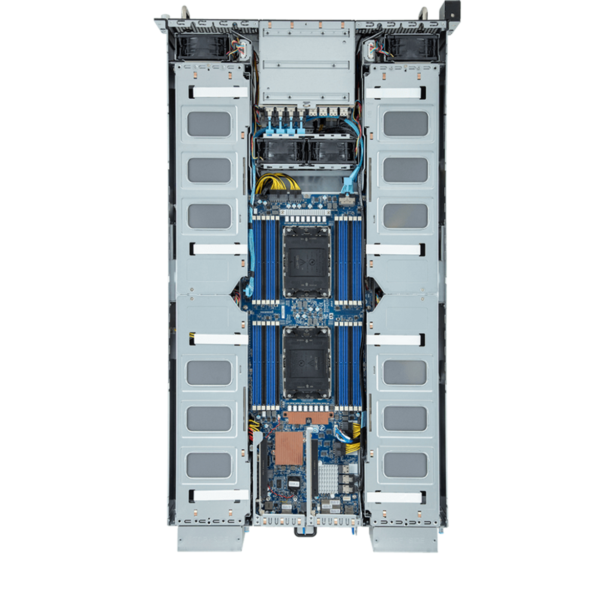 Gigabyte 2U HPC/AI Server - 5th/4th Gen Intel Xeon Scalable, Dual CPU, 4x PCIe Gen5 GPUs G293-S41 Rev. AAP1