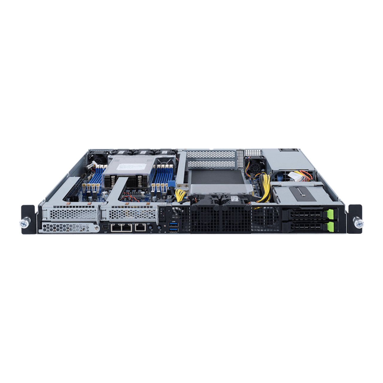 Gigabyte NVIDIA-Certified 1U Edge Server - AMD EPYC 7003, UP 2 x PCIe Gen4 GPUs E152-ZE0 Rev. A00