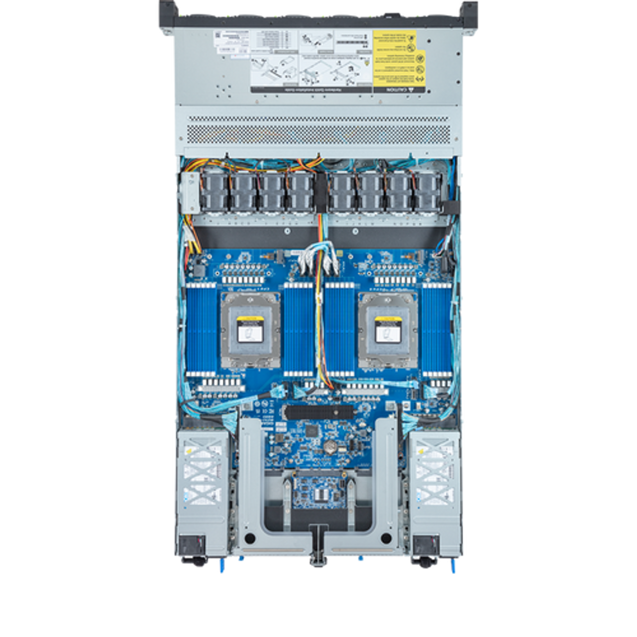 Gigabyte 1U Rack Server Barebone - AMD EPYC 9004, Dual CPU, 3x M.2 Gen3, 12x Gen4 NVMe/SATA/SAS Bays R183-Z92-AAD2