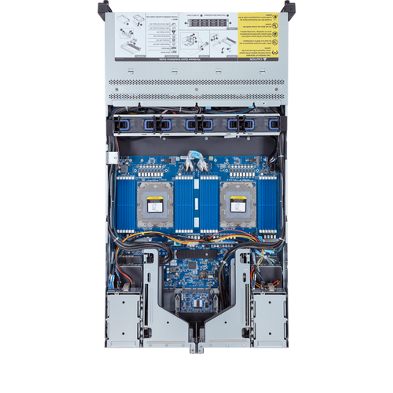 Gigabyte 2U Rack Server Barebone - AMD EPYC 9004, Dual CPU, 3x M.2, 24x DIMM Slots, 12+4 Gen4 NVMe/SATA/SAS Bays R283-Z90-AAD1