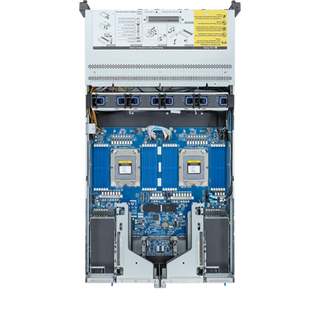 Gigabyte 2U Rack Server Barebone - AMD EPYC 9004, Dual CPU, 3x M.2, 24x DIMM Slots, 16x SATA/SAS Bays R283-Z92-AAD1