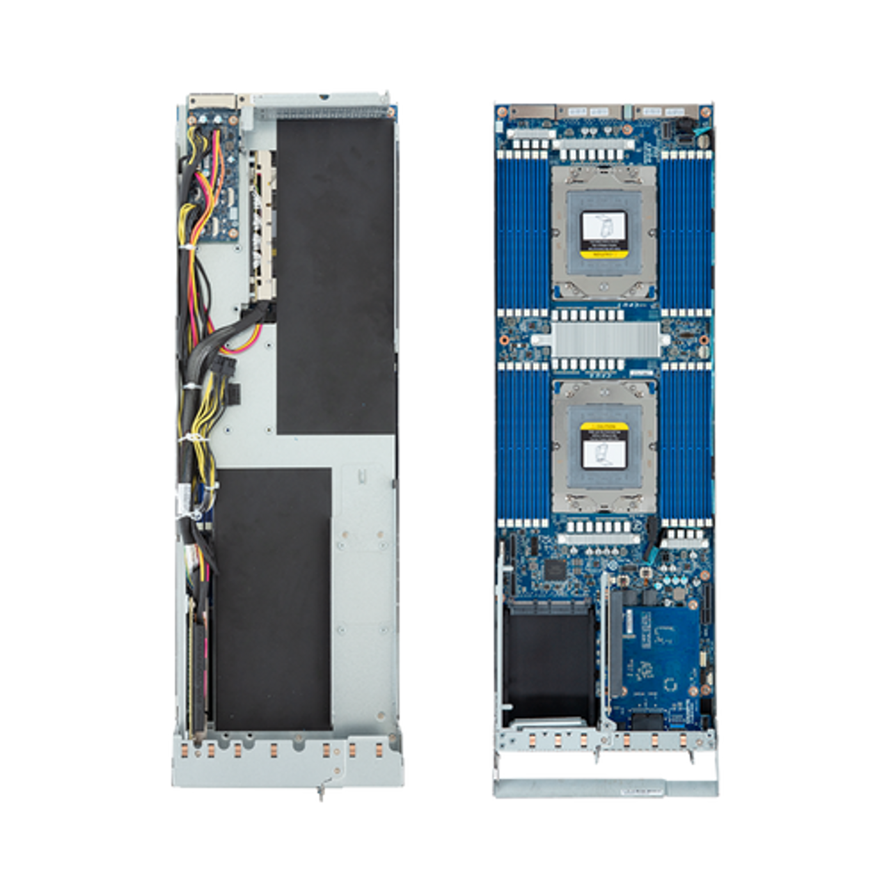 Gigabyte 2U High Density Server Barebone - AMD EPYC 9004, 2-Node Dual CPU, 4x Gen 5 x16 GPU, 4X Gen4 NVMe Bays H233-Z80-AAW1